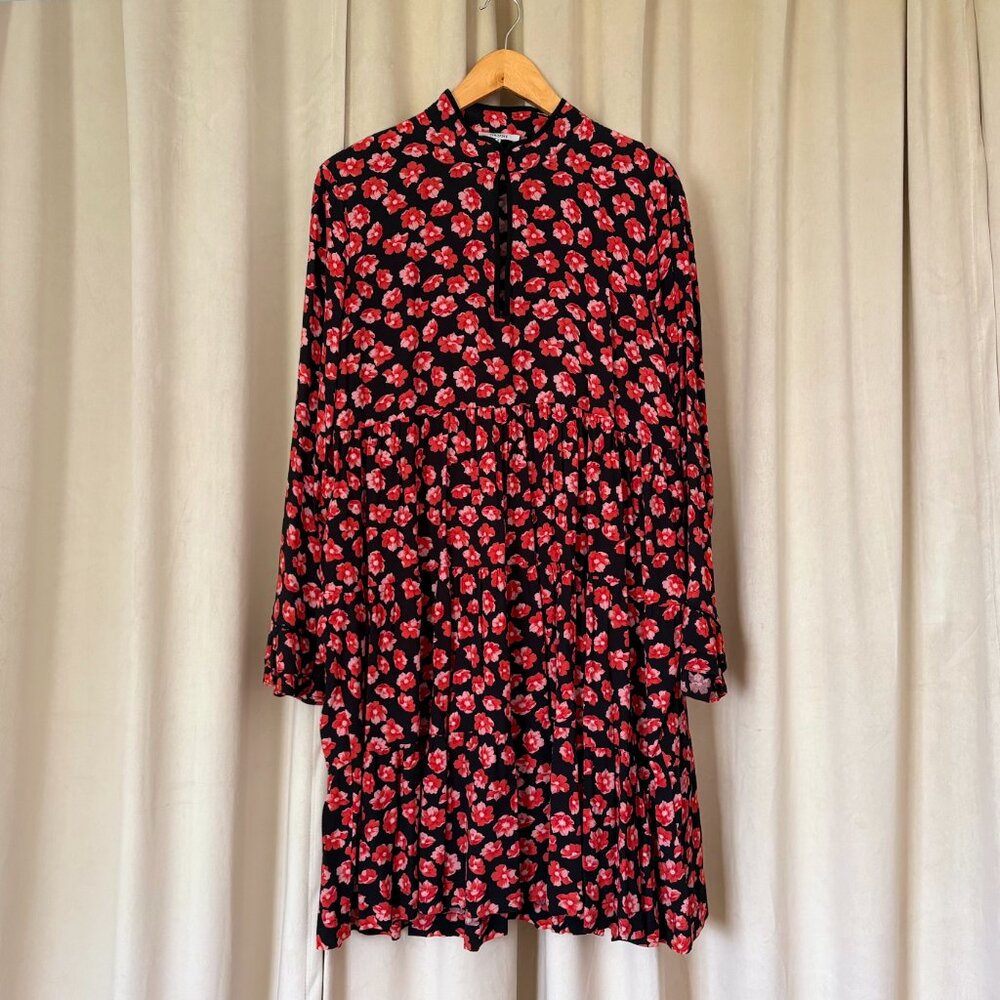 Ganni Lindale Crepe Swing Mini Dress